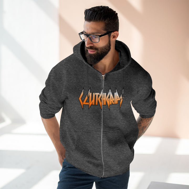 SAMURAI MAC  ORANGE WHITE /LIFT HARDER ZIP UP
