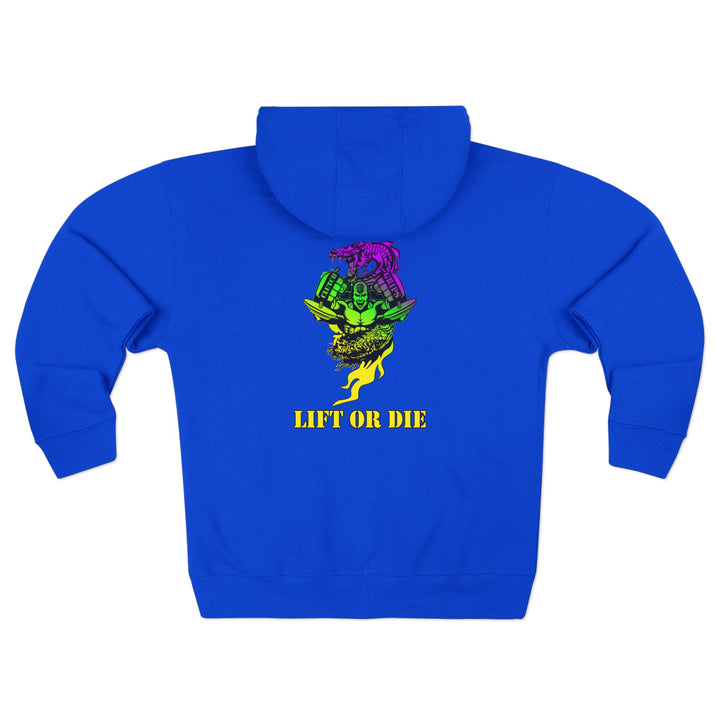 CG MAC SNAP DRAGON YELLOW GREEN PURPLE /LIFT OR DIE ZIP UP