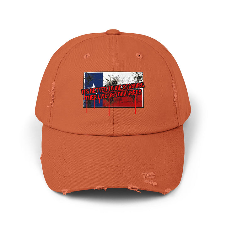 TEXAS FLAG BETTER TO DIE STANDING THEN LIVE O YOUR KNEE'S/CAP