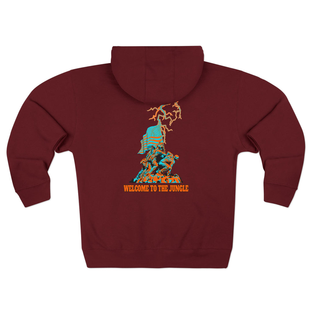 CG A AMERICAN WARRIORS MIAMI COLORS  /WELCOME TO THE JUNGLE ZIP UP