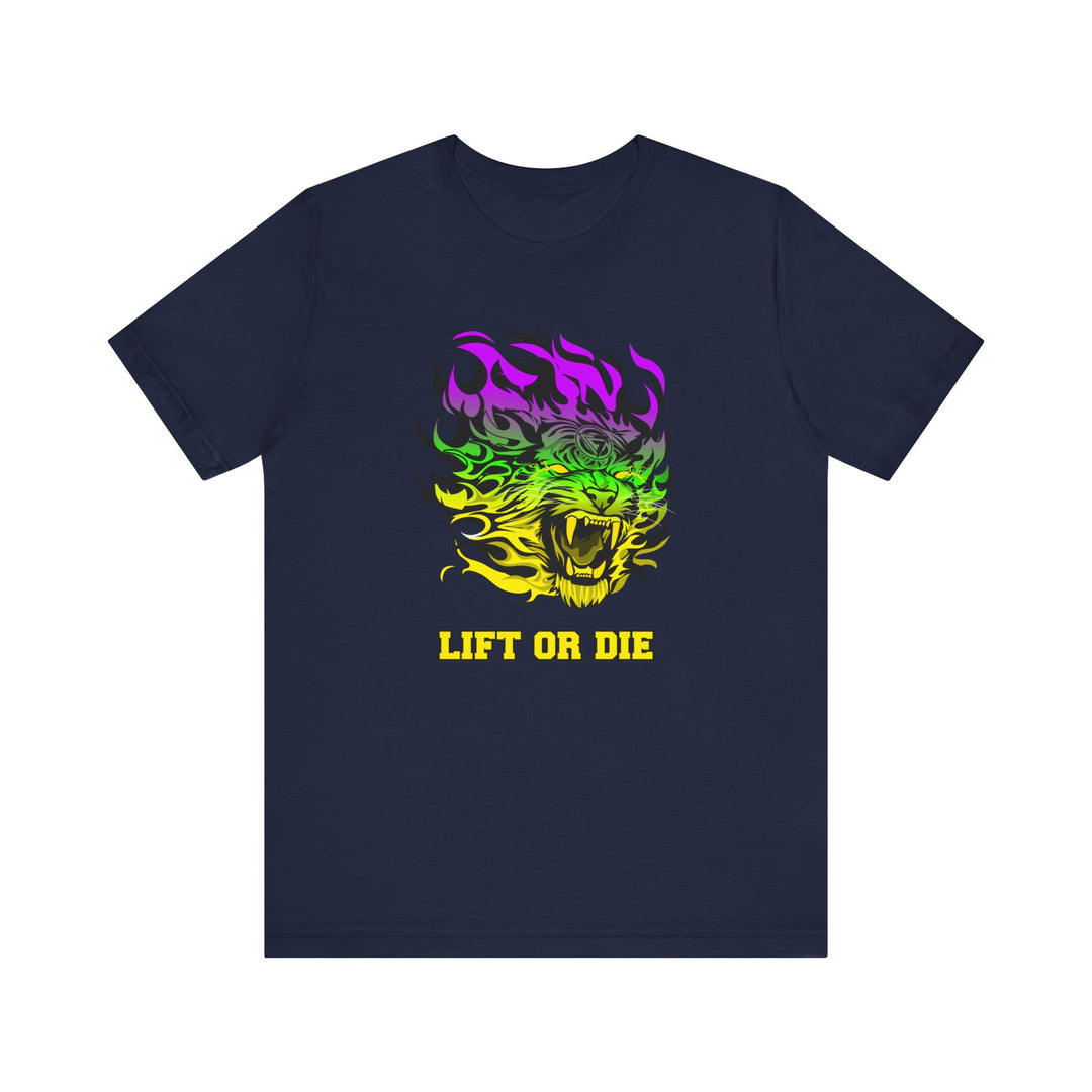TIGER FLAME YELLOW GREEN PURPLE FADE/LIFT OR DIE