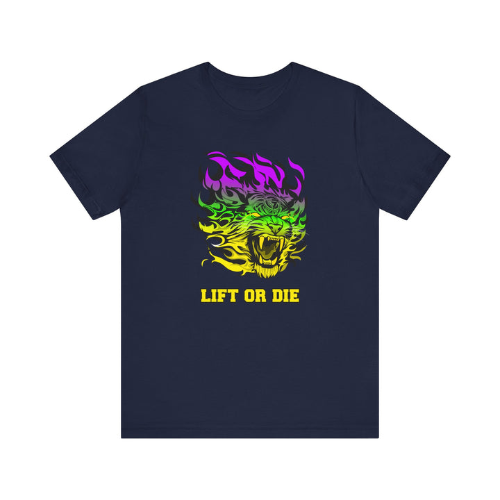 TIGER FLAME YELLOW GREEN PURPLE FADE/LIFT OR DIE