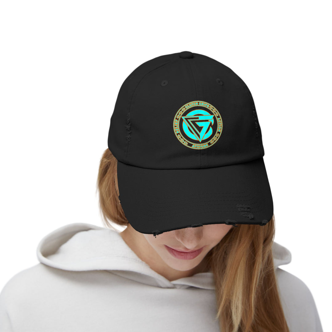 CG LOGO MIAMI AQUA Unisex Distressed Cap