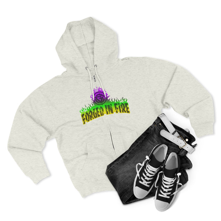 CG LIFT KICK YELLOW GREEN PURPLE FADE/WELCOME TO THE JUNGLE ZIP UP