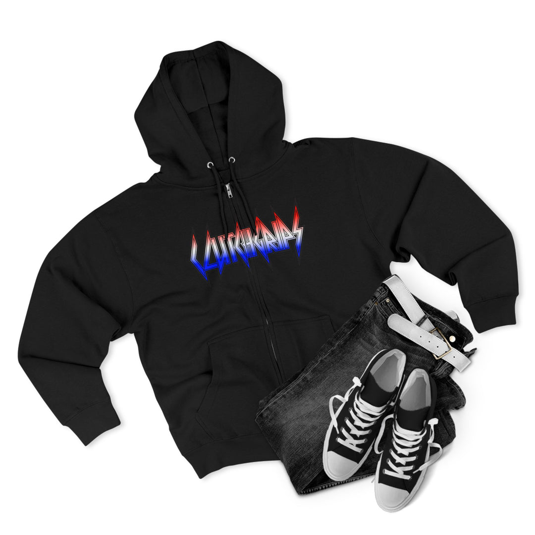 CG A AMERICAN WARRIORS RED WHITE BLUE FADE /BRINGING IT BACK ZIP UP