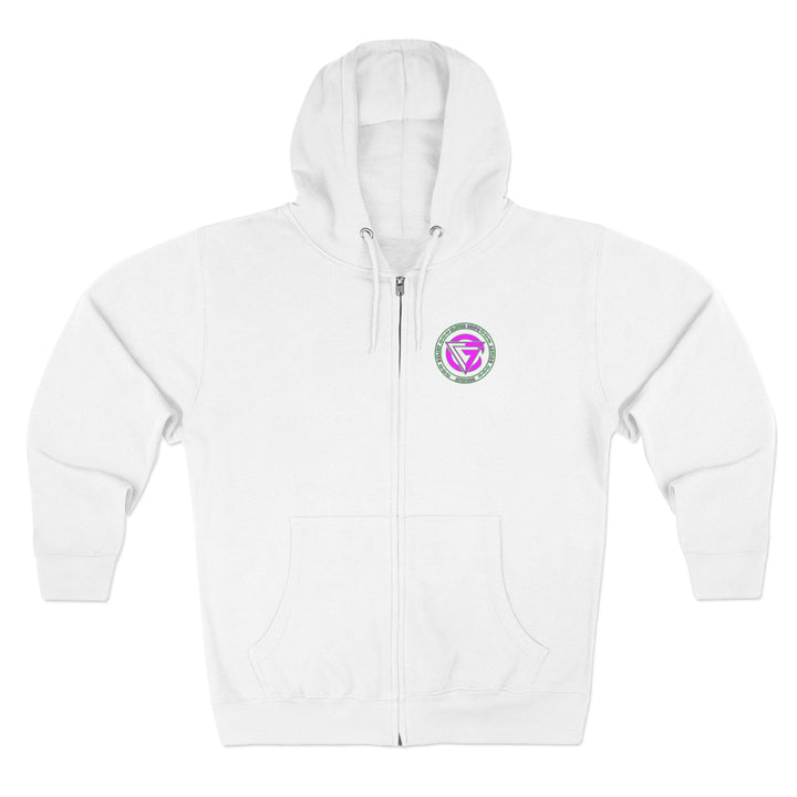 CG TIGER FLAME PURPLE GREEN /FIGHT FOR IT ZIP JACKET
