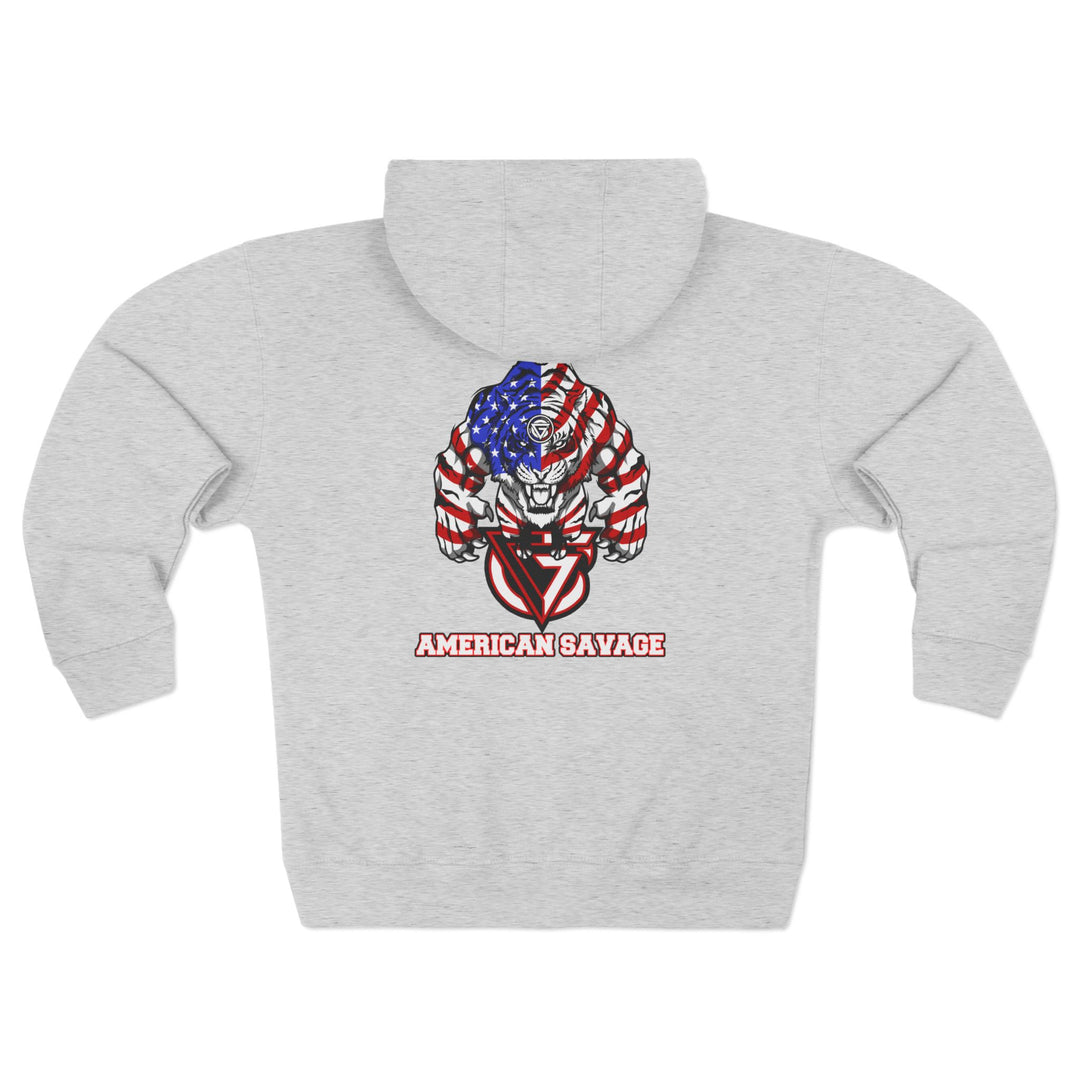 CG WICKED TIGER RED WHITE BLUE /AMERICAN SAVAGE ZIP UP