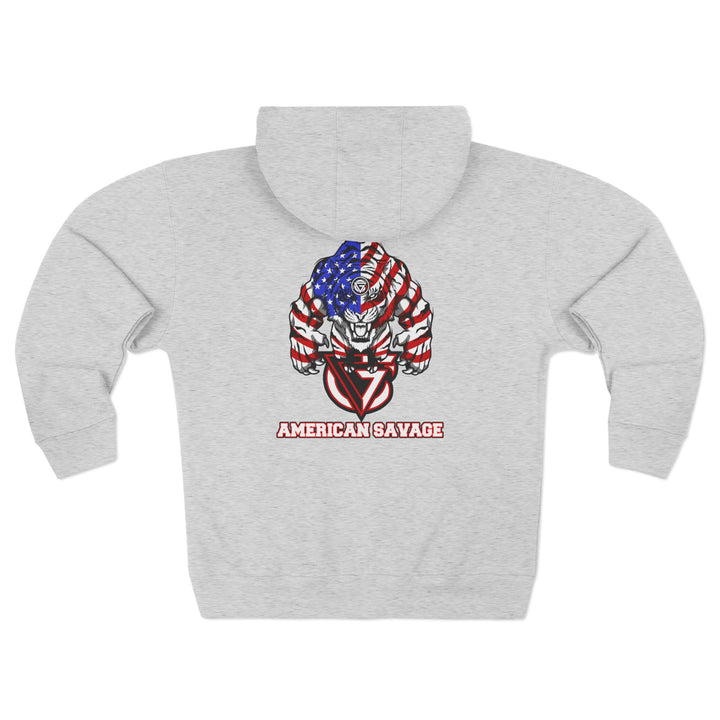 CG WICKED TIGER RED WHITE BLUE /AMERICAN SAVAGE ZIP UP