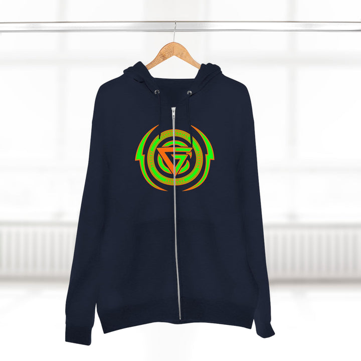 SPARTAN LIFT ORANGE GREEN  /LIFT HARDER ZIP UP