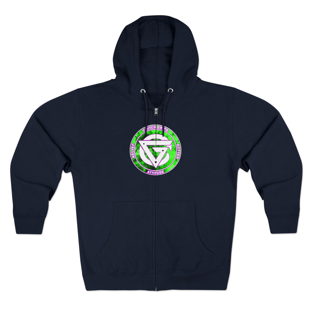 LIONHEART GREEN PINKISH PURPLE/STAY SAVAGE ZIP UP