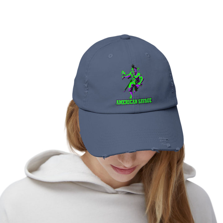 MAC BRAVE PURPLE GREEN /AMERICAN SAVAGE CAP