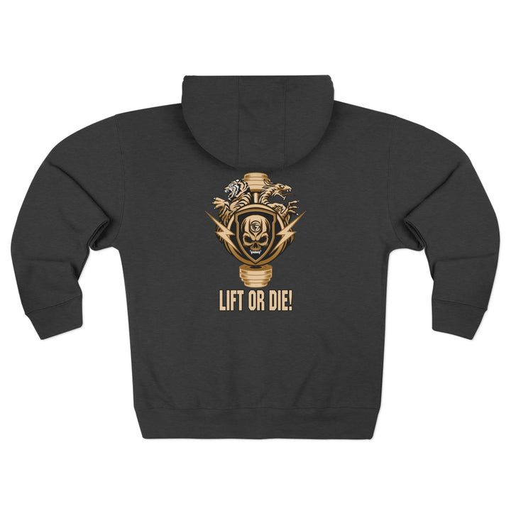 CG SGL SKULL BELL DESRT SAND/LIFT OR DIE ZIP UP