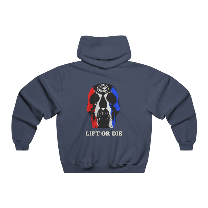 SKULLATOR- RED WHITE BLUE/LIFT OR DIE