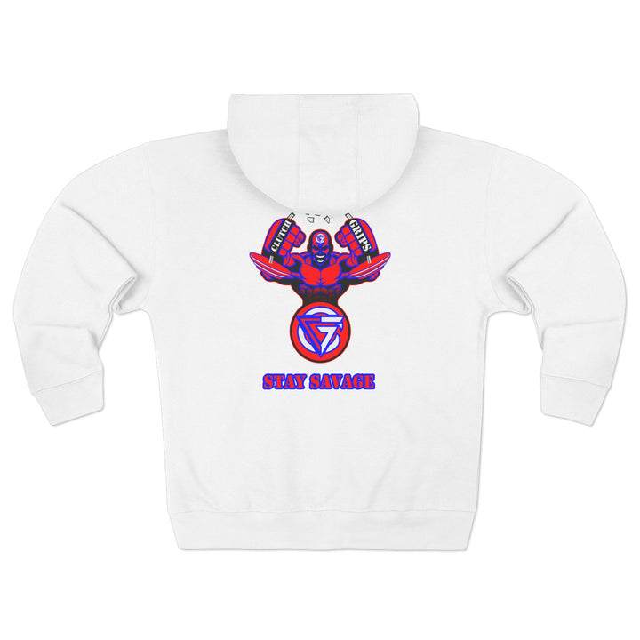 MAC SNAP RED BLUE WHITE /STAY SAVAGE ZIP UP