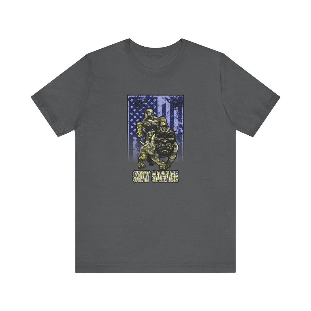 ANGRY DOG YELLOW CAMO FLAG/STAY SAVAGE