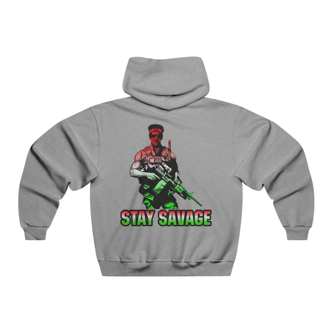 CG  NAVY SEAL TRIBUTE  RIP RED WHITE GREEN FADE  /STAY SAVAGE ZIP UP