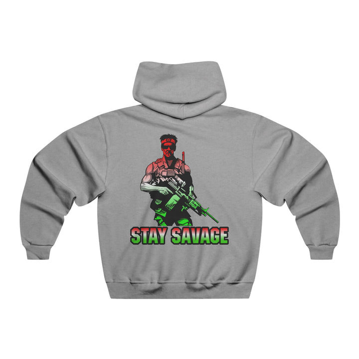 CG  NAVY SEAL TRIBUTE  RIP RED WHITE GREEN FADE  /STAY SAVAGE ZIP UP