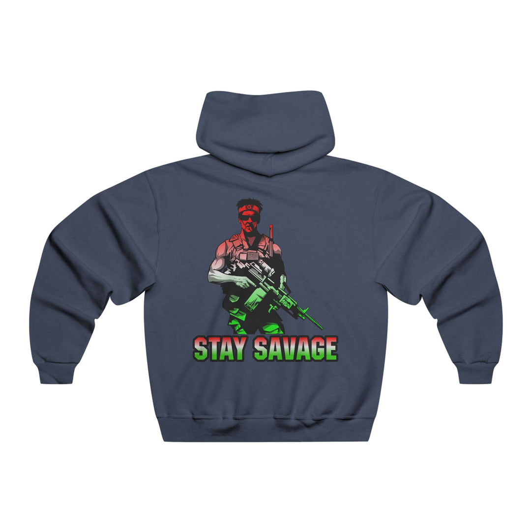 CG  NAVY SEAL TRIBUTE  RIP RED WHITE GREEN FADE  /STAY SAVAGE ZIP UP