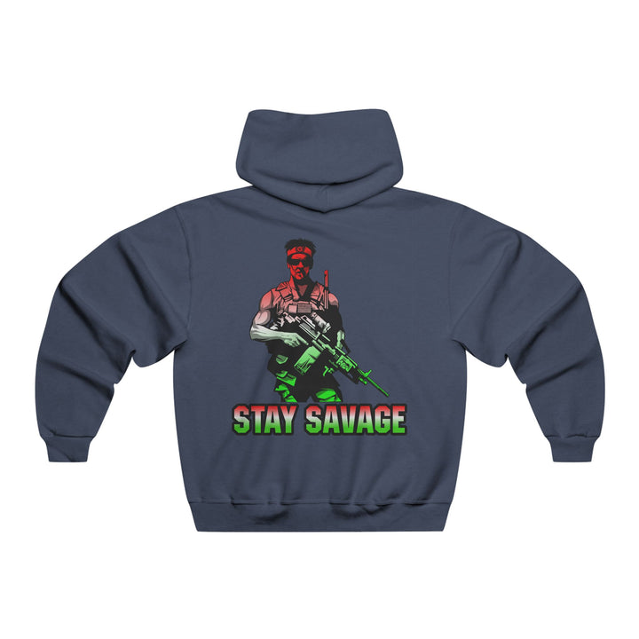 CG  NAVY SEAL TRIBUTE  RIP RED WHITE GREEN FADE  /STAY SAVAGE ZIP UP