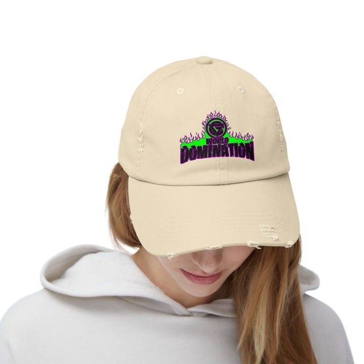 CG PURPLE GREEN FIRE /WORLD DOMINATION CAP