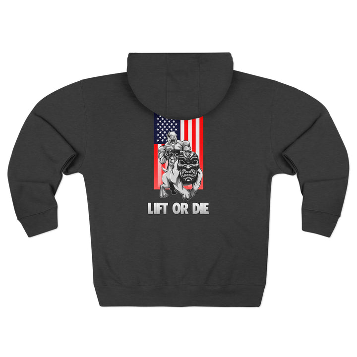 CG ANGRY DOG USA/LIFT OR DIE ZIP UP