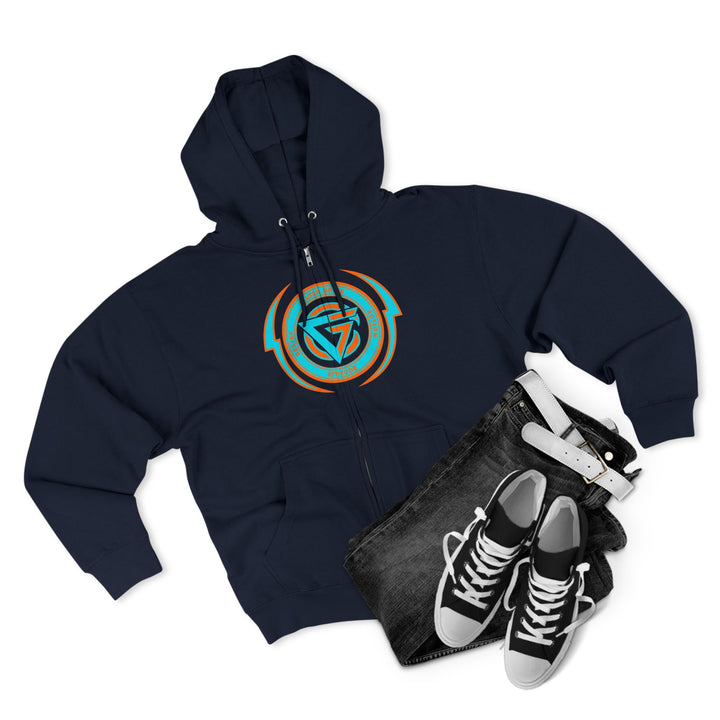 CG BIG MAC CHIEF AQUA ORANGE/READY FOR WAR ZIP UP