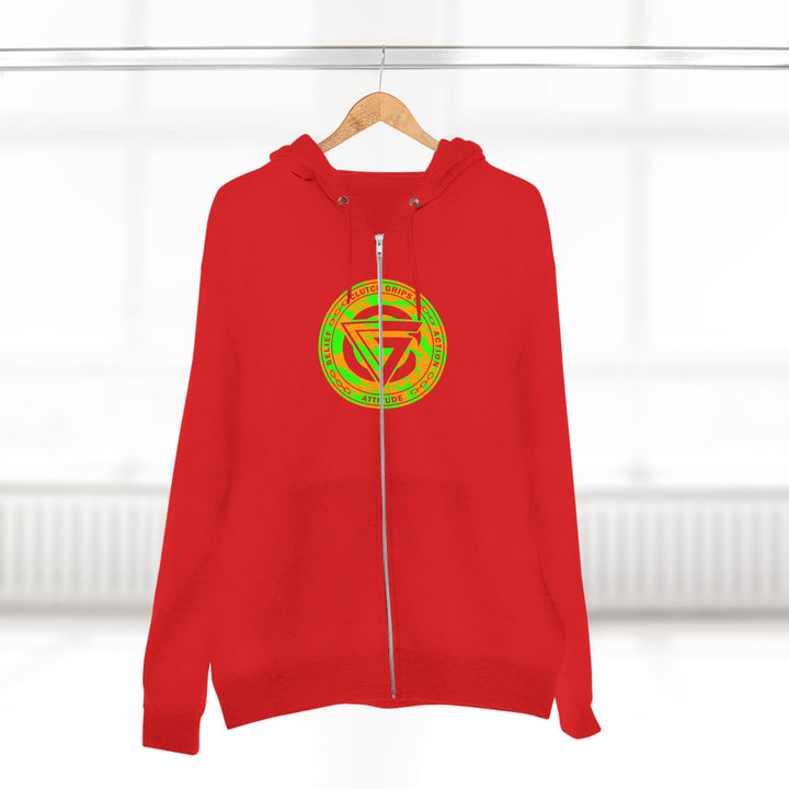 TIGER VS TIGER GREEN ORANGE /WELCOME TO THE JUNGLE ZIP UP