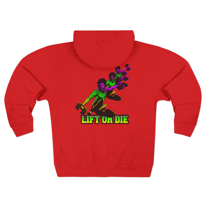 CG LIFT KICK YELLOW GREEN PURPLE FADE/LIFT OR DIE ZIP UP