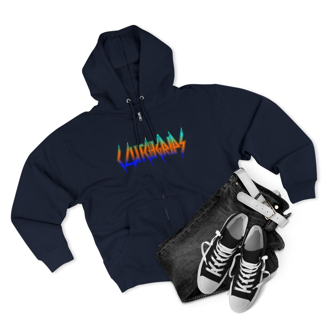CG APE VS ZILLA BLUE ORANGE WHITE FADE/KILL OR BE KILLED ZIP UP