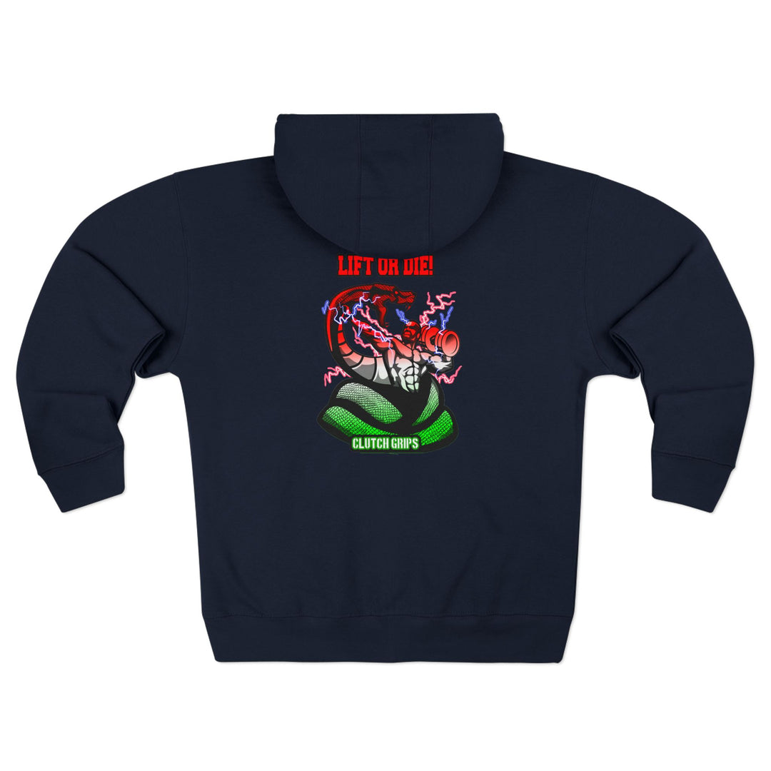 MAC VS SNAKE RED WHITE GREEN FADE /LIFT OR DIE ZIP UP