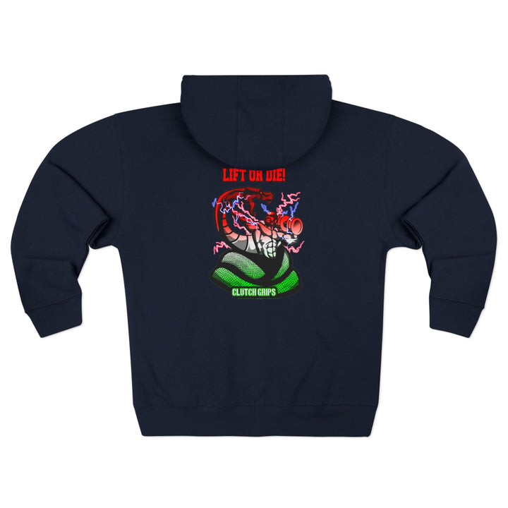 MAC VS SNAKE RED WHITE GREEN FADE /LIFT OR DIE ZIP UP