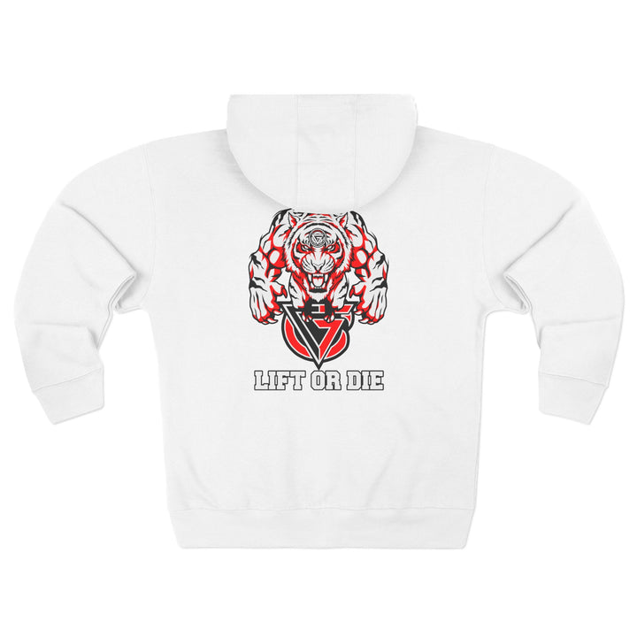 CG WICKED TIGER RED WHITE BLACK/LIFT OR DIE ZIP UP