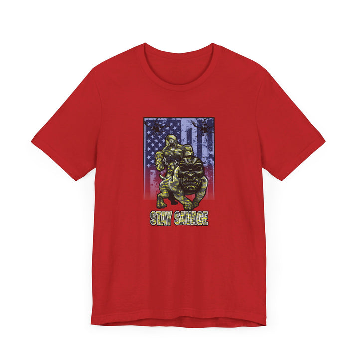 ANGRY DOG YELLOW CAMO FLAG/STAY SAVAGE