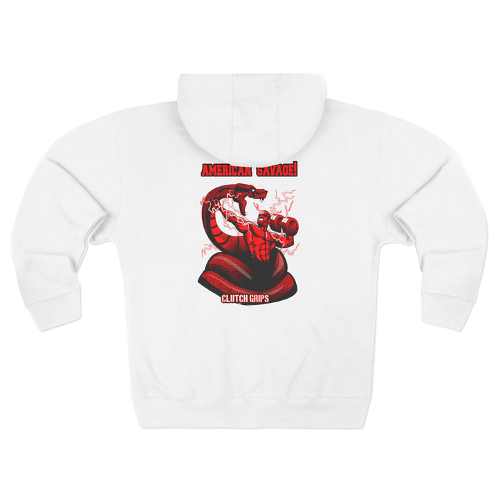 MAC VS SNAKE RED /AMERICAN SAVAGE ZIP UP