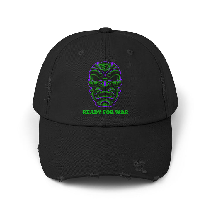 CG SAMURAI MASK PURPLE GREEN /READY FOR WAR CAP