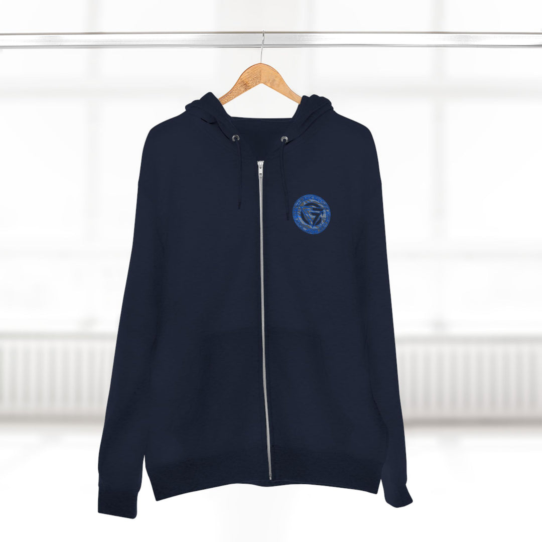 CG ANGRY DOG GREY BLUE CAMO/READY FOR WAR ZIP UP