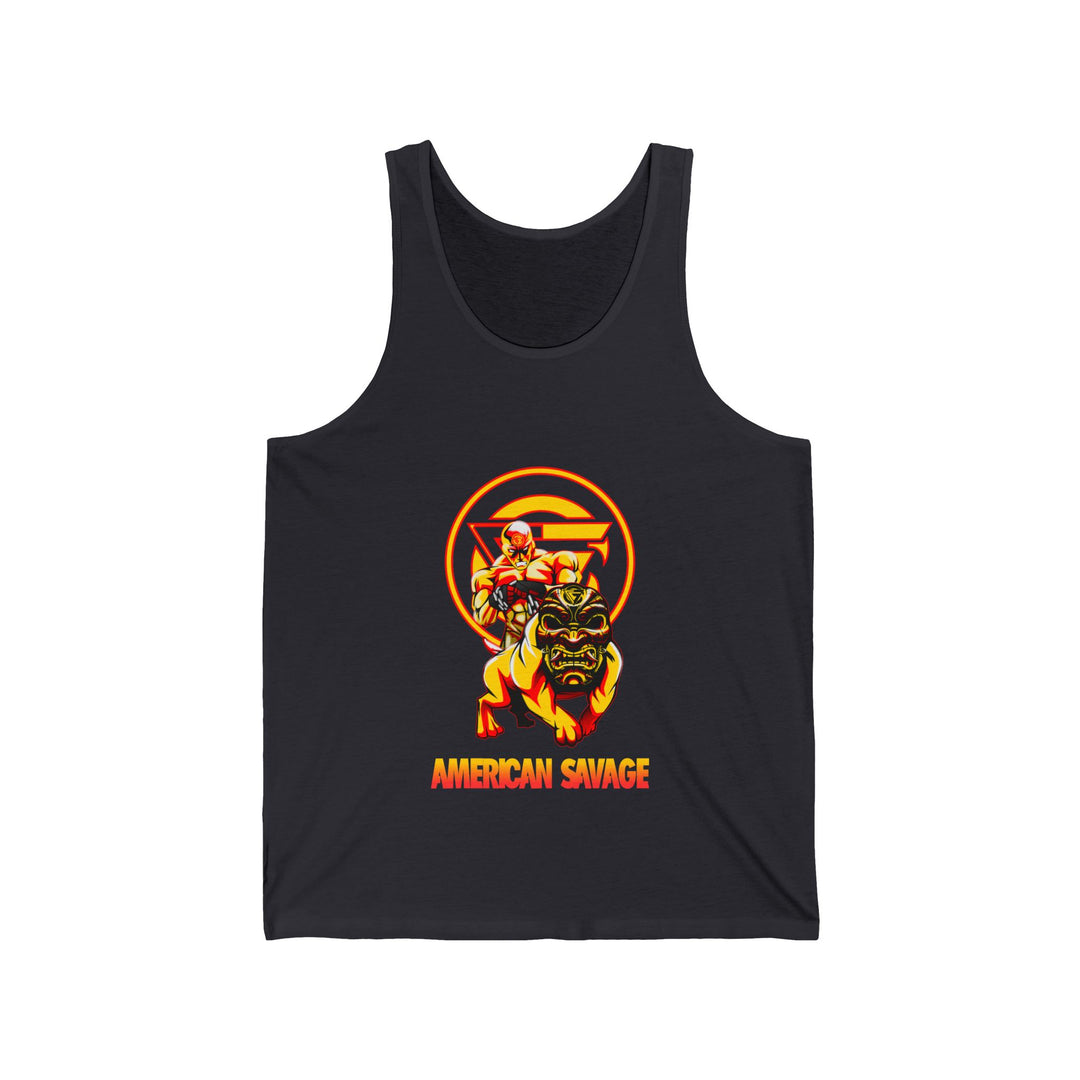 ANGRY DOG YELLOW ORANGE TANK /AMERICAN SAVAGE