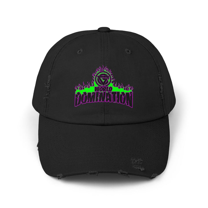 CG PURPLE GREEN FIRE /WORLD DOMINATION CAP