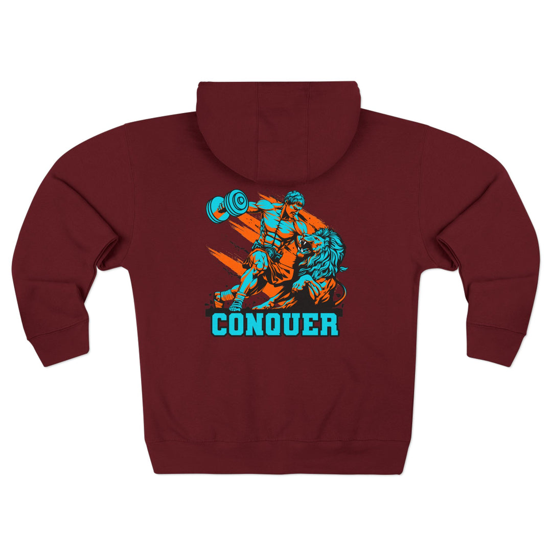 CG COLISEUM MAC VS LION MIAMI COLORS /CONQUER ZIP UP