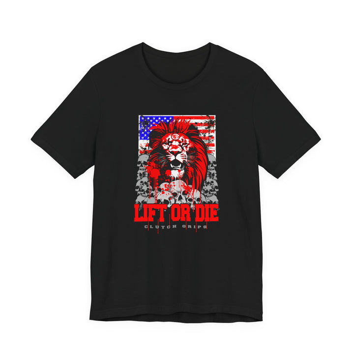LIONHEART USA FLAG RED WHITE BLUE /LIFT OR DIE