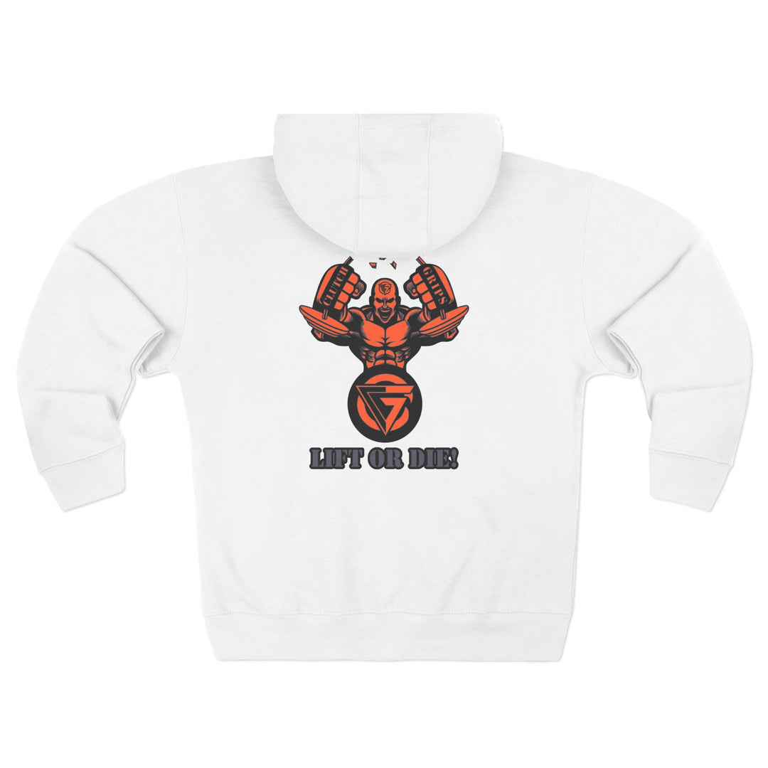 CG MAC SNAP GREY ORANGE /LIFT OR DIE ZIP UP