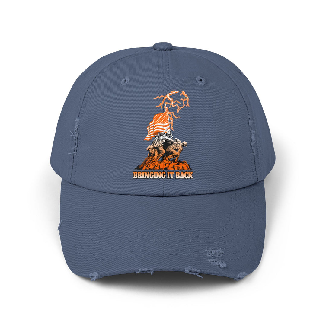 AMERICAN WARRIORS ORANGE WHITE FADE /BRINGING IT BACK CAP