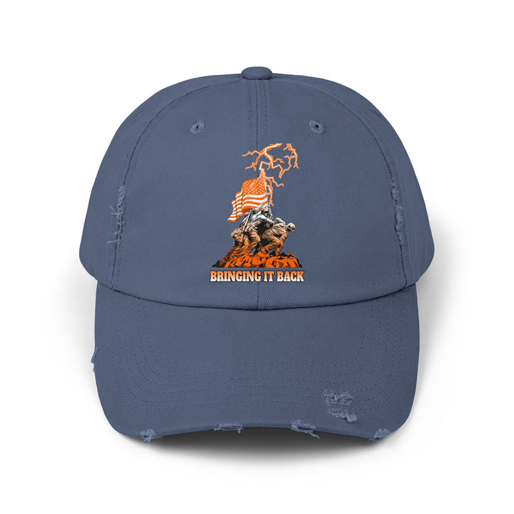 AMERICAN WARRIORS ORANGE WHITE FADE /BRINGING IT BACK CAP