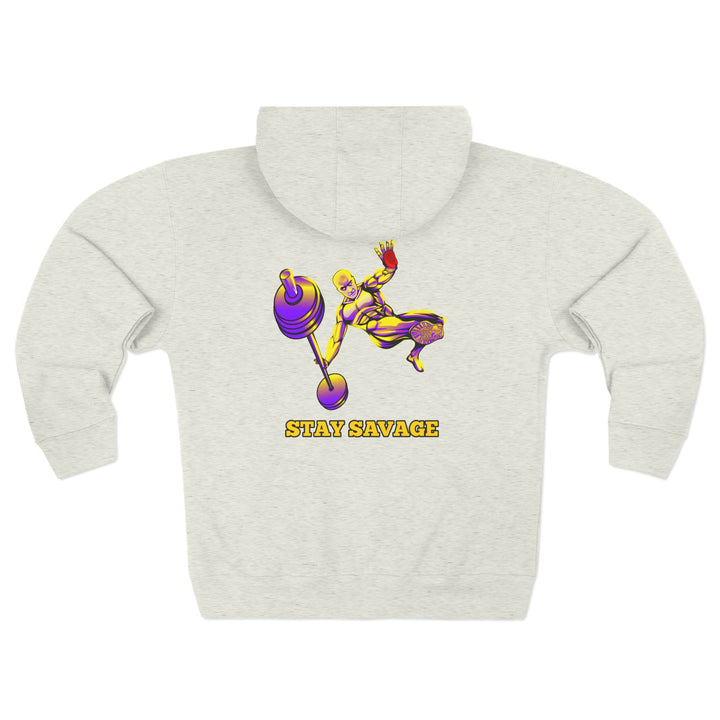 CG MAC JUMP PURPLE GOLD /STAY SAVAGE ZIP UP