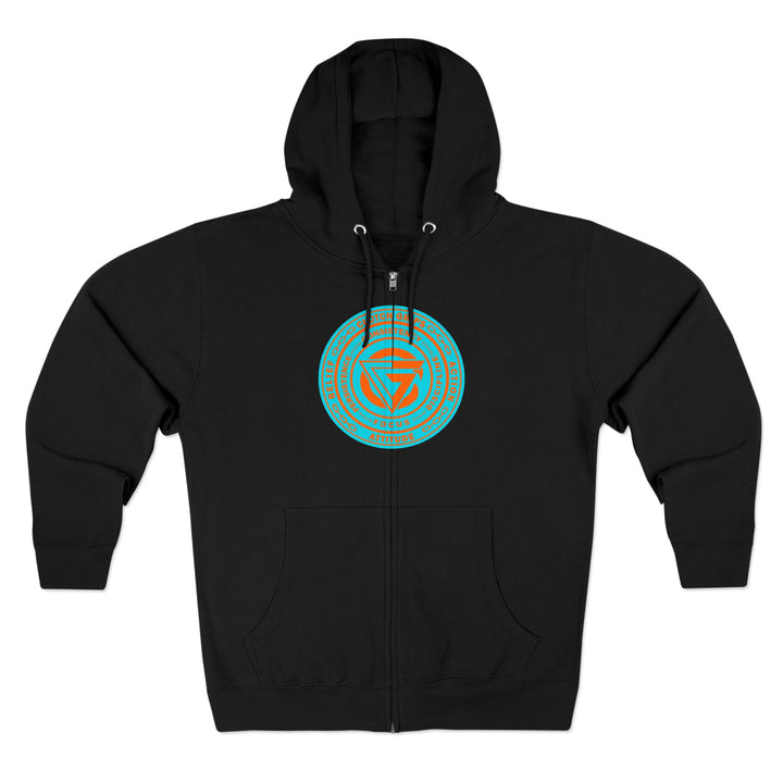 CG BIG MAC CHIEF AQUA ORANGE/VICTORY OR DEATH ZIP UP