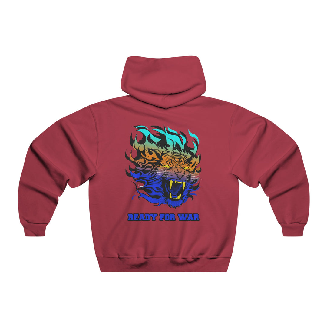 TIGER FLAME BLUE ORANGE AQUA/READY FOR WAR
