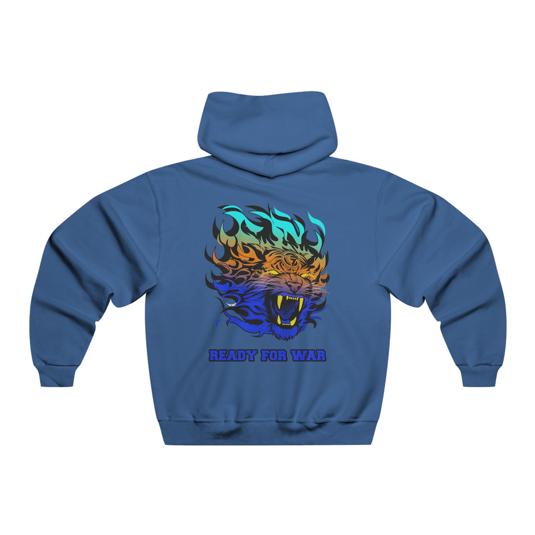TIGER FLAME BLUE ORANGE AQUA/READY FOR WAR