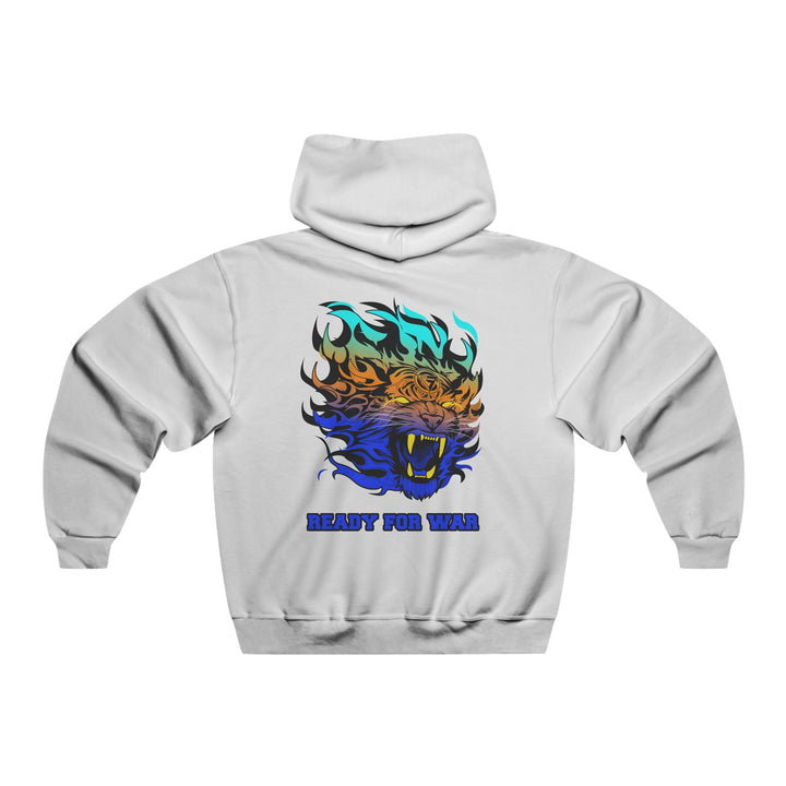 TIGER FLAME BLUE ORANGE AQUA/READY FOR WAR
