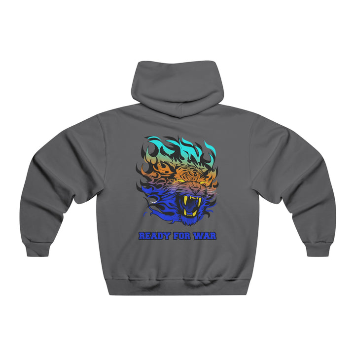 TIGER FLAME BLUE ORANGE AQUA/READY FOR WAR