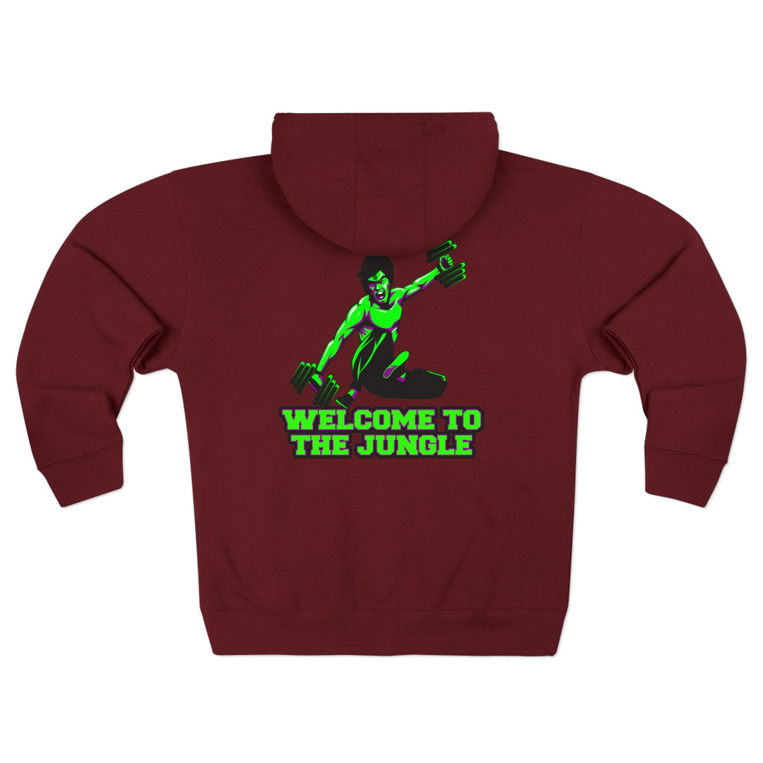 CG LIFT KICKPURPLE GREEN FADE/WELCOME TO THE JUNGLE ZIP UP